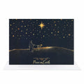 CareGifts Religious Christmas Card Gold Foil Peace on Earth 6x8 Inch 1 PC