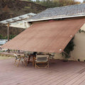 Demoul Shade Sail Rectangle Canopy 185GSM UV Block Wheat 9.84'x9.84'
