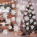 Fullhawl 3D Snowflake Christmas Ornaments Set 12 Pcs Silver Decoration