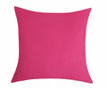 TangDepot Cotton Canvas Throw Pillow Cover 24x24 Hot Pink 1 Count
