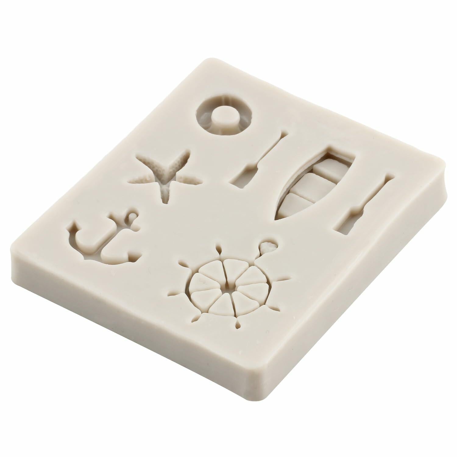 YANQINMS Silicone Rudder Anchor Sea Oar Fondant Mold for Cake Decorating
