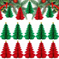 Christmas Tree Honeycomb Paper Pendant Decorations 4 pcs Hanging Ornaments