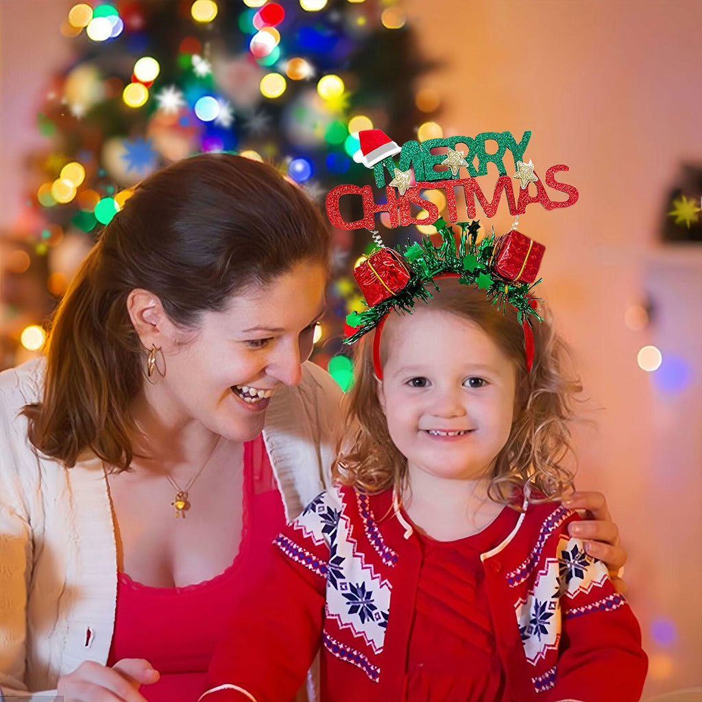 Pvoiue Christmas Headband Women Girls Holiday Hair Decoration Xmas Party