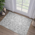 jinchan Moroccan Trellis Area Rug 3x5 Green Non Slip Washable