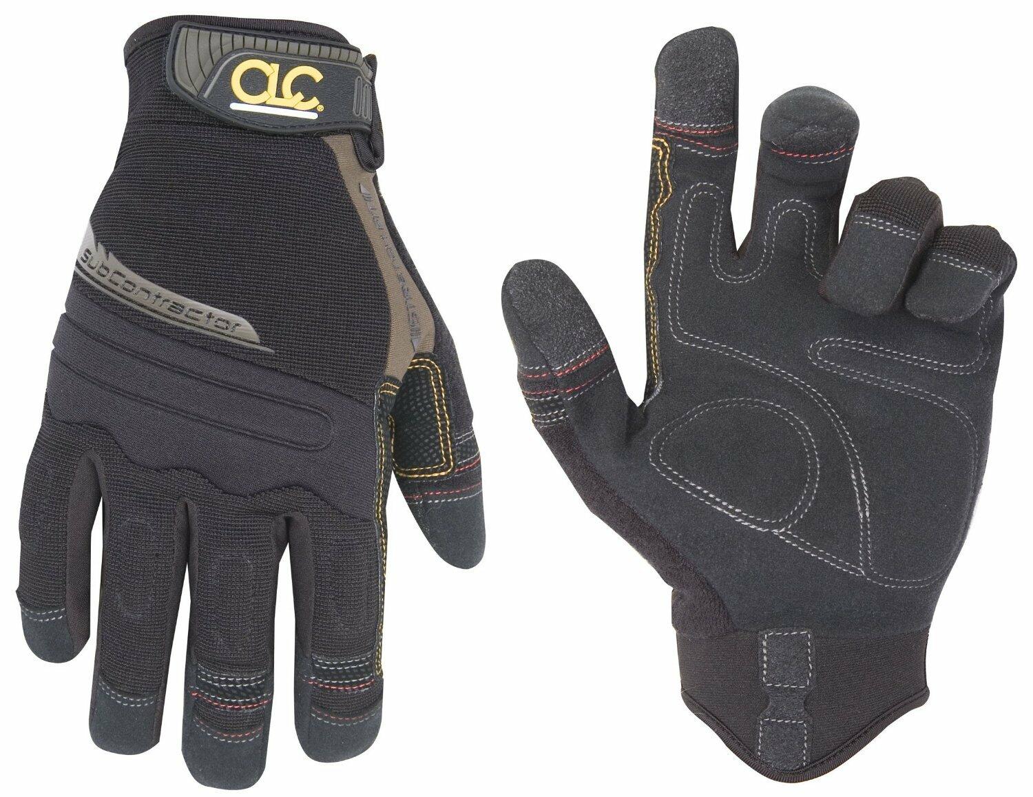 Custom Leathercraft 130XL Subcontractor Flex Grip Work Gloves, Extra Large