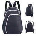 SPOENGRU Small Convertible Sling Backpack Crossbody Bag Black