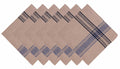 Yourtablecloth Stripe Napkin Set of 6 20x20 Nautical Blue
