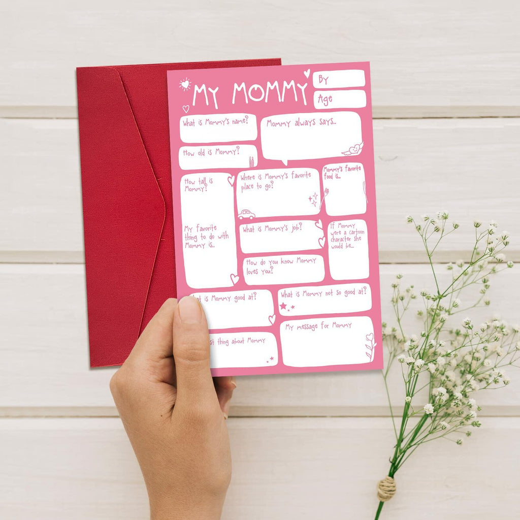 Ogeby Mothers Day Card Gift from Daughter, Funny Lovely Birthday Card for Mom