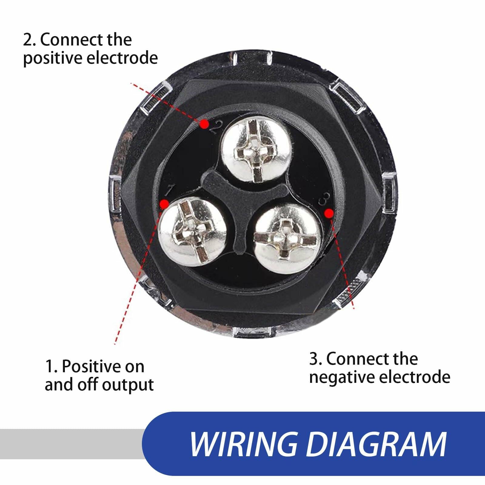 [Like New] DYEKNEE 12V Keyless One-Touch Start Switch 3 Pin Blue Engine Ignition