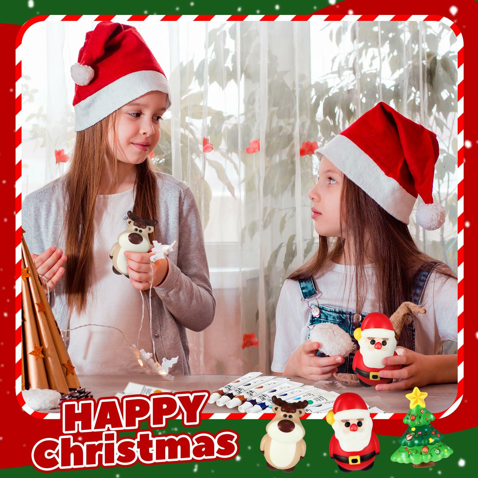 [Like New] Poen 12 Pack Christmas Slow Rise Squeeze Soft Toy Kids Xmas Crafts