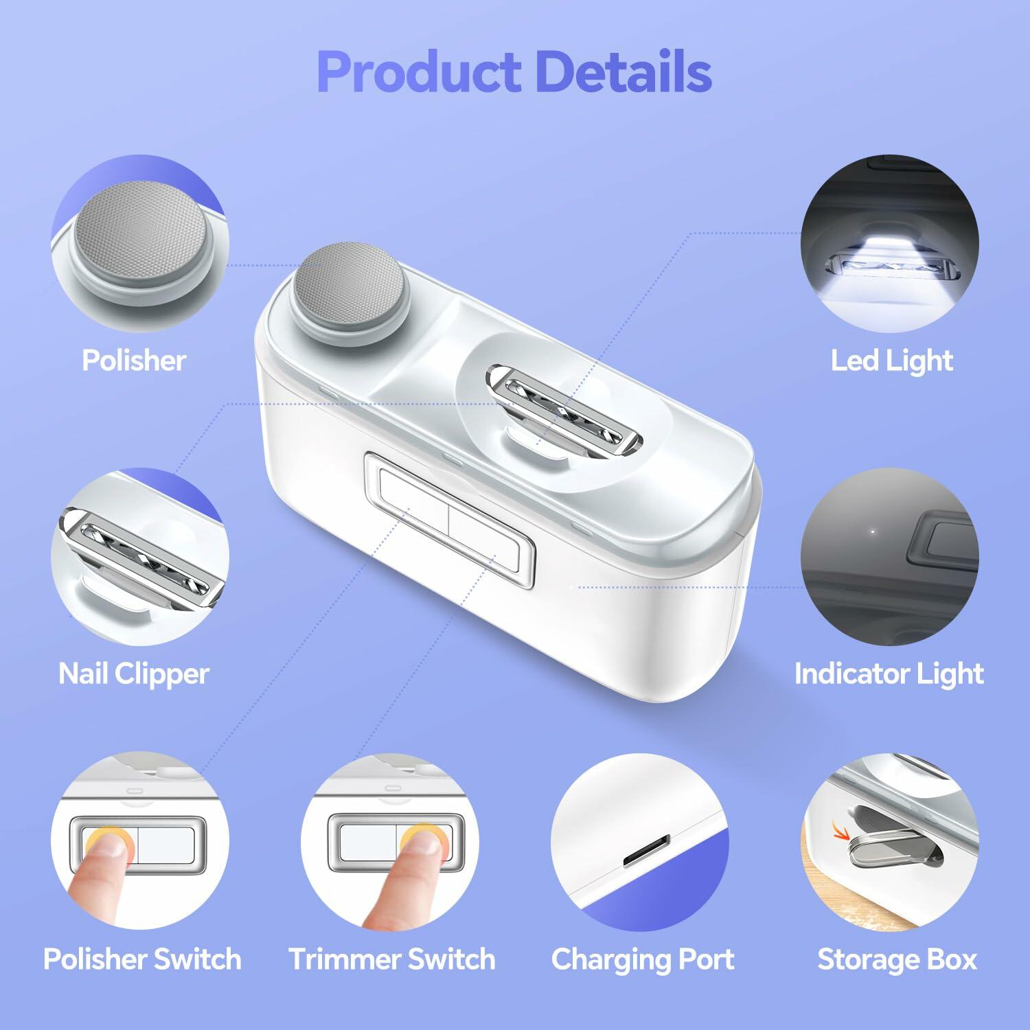 [Like New] Yibosoar Nail Clippers Fingernail Trimmer for Kids Seniors Adults