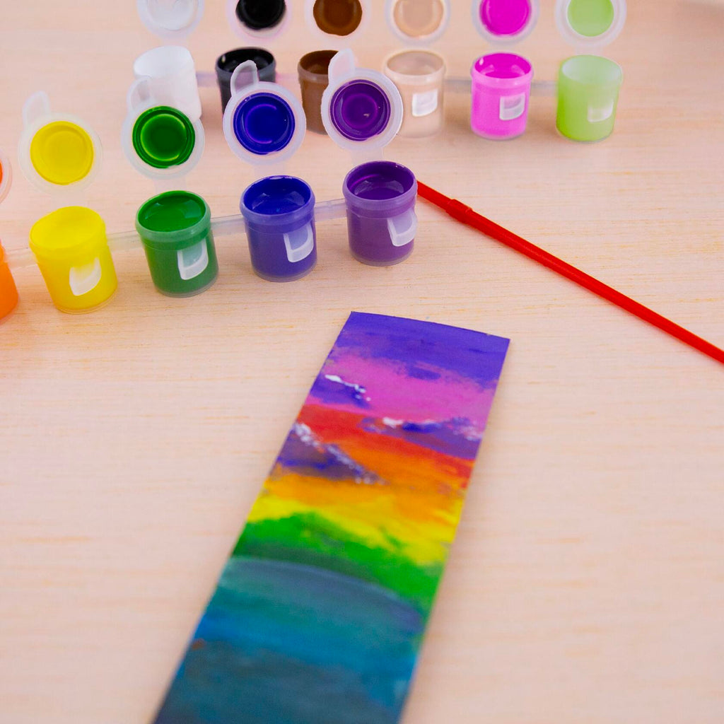 [Like New] BAZIC Kid's Paint Set 12 Colors 60ml Non-Toxic Vibrant Colors 1-Pack