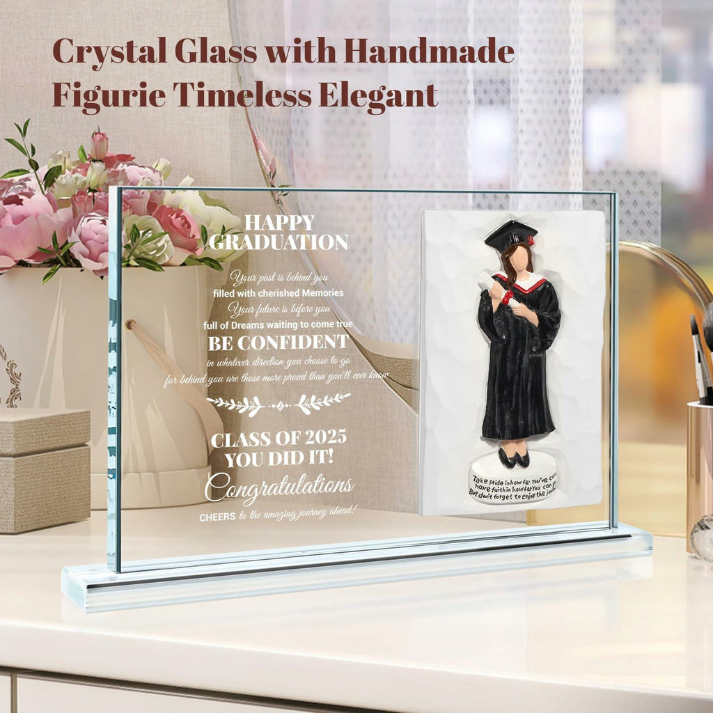 [Like New] Graduation Gifts 2025 Crystal Graduate Figurine Plaque 4x6 Inspirational