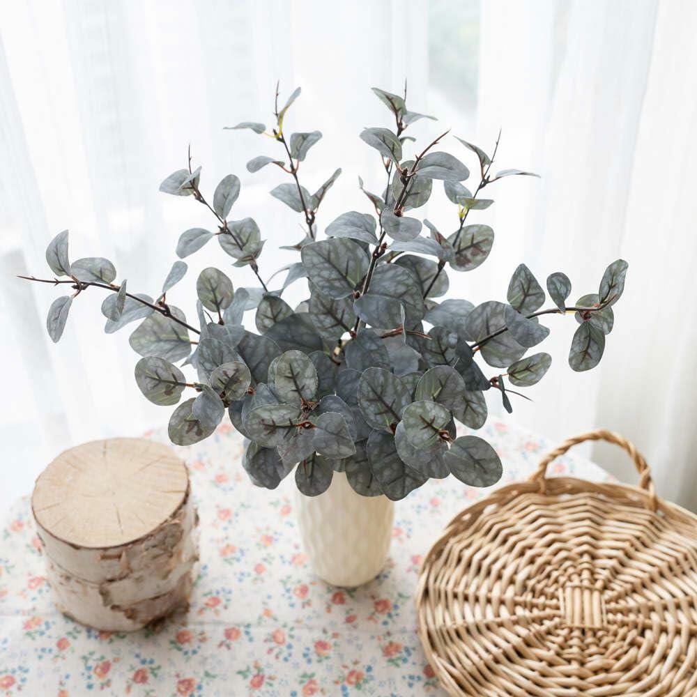 [Like New] KIRIFLY 10pcs Eucalyptus Stems Indoor Greenery Décor GREEN
