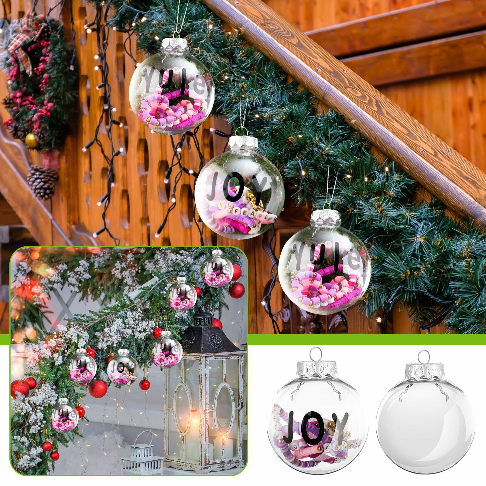 [Like New] Poen 50 Pcs Pink Christmas Ball Ornaments for Tree DIY Holiday Decor