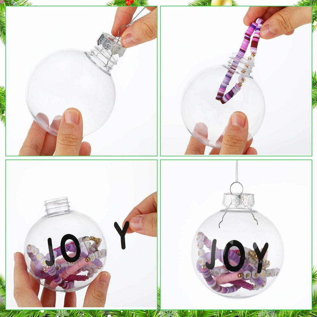 [Like New] Poen 50 Pcs Pink Christmas Ball Ornaments for Tree DIY Holiday Decor