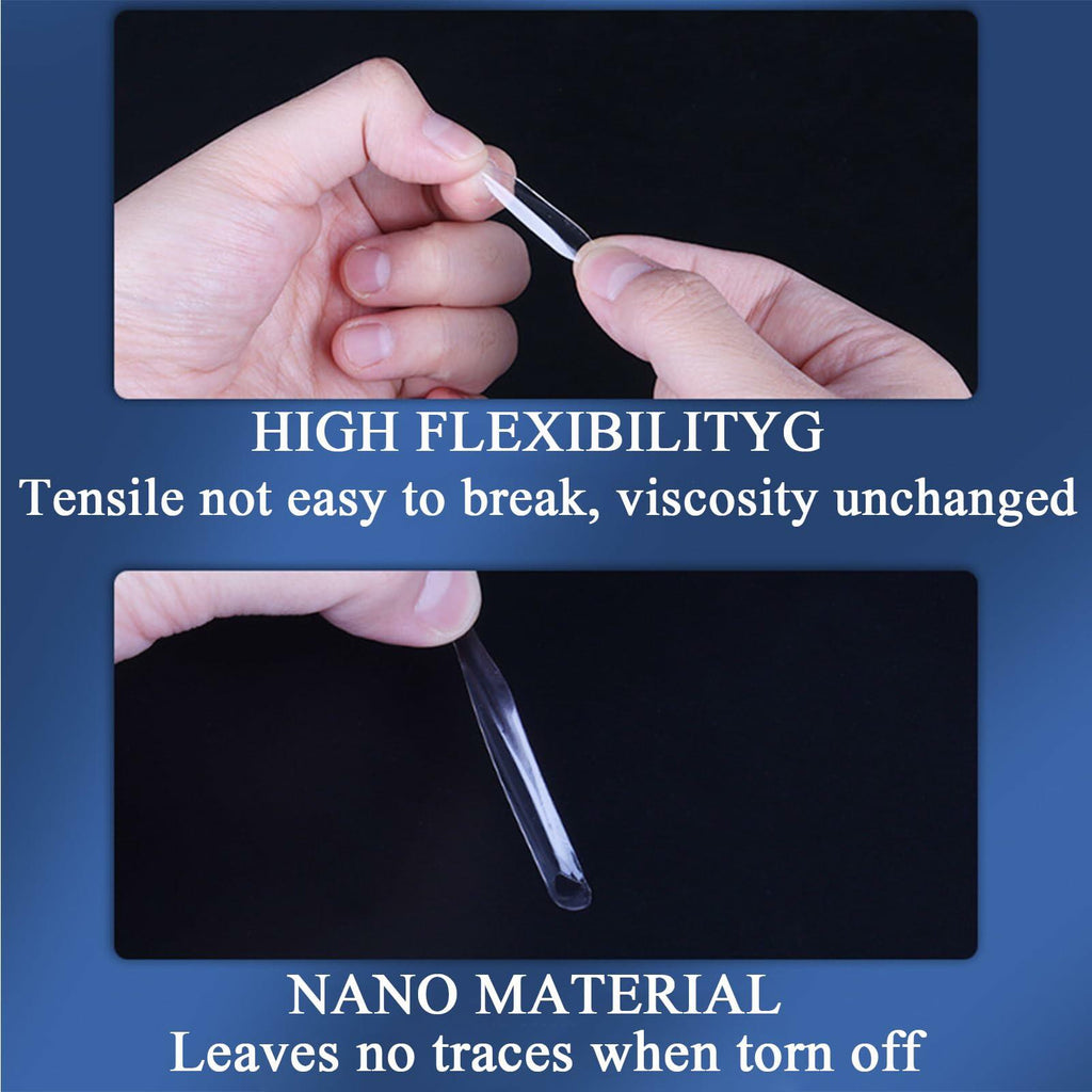 Adhesive Stick Dots Two-Sided Mounting Putty 0.4x0.4in 900pcs Clear