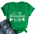 St Patricks Day Shirt Women Shamrock Funny Tee Green Size M