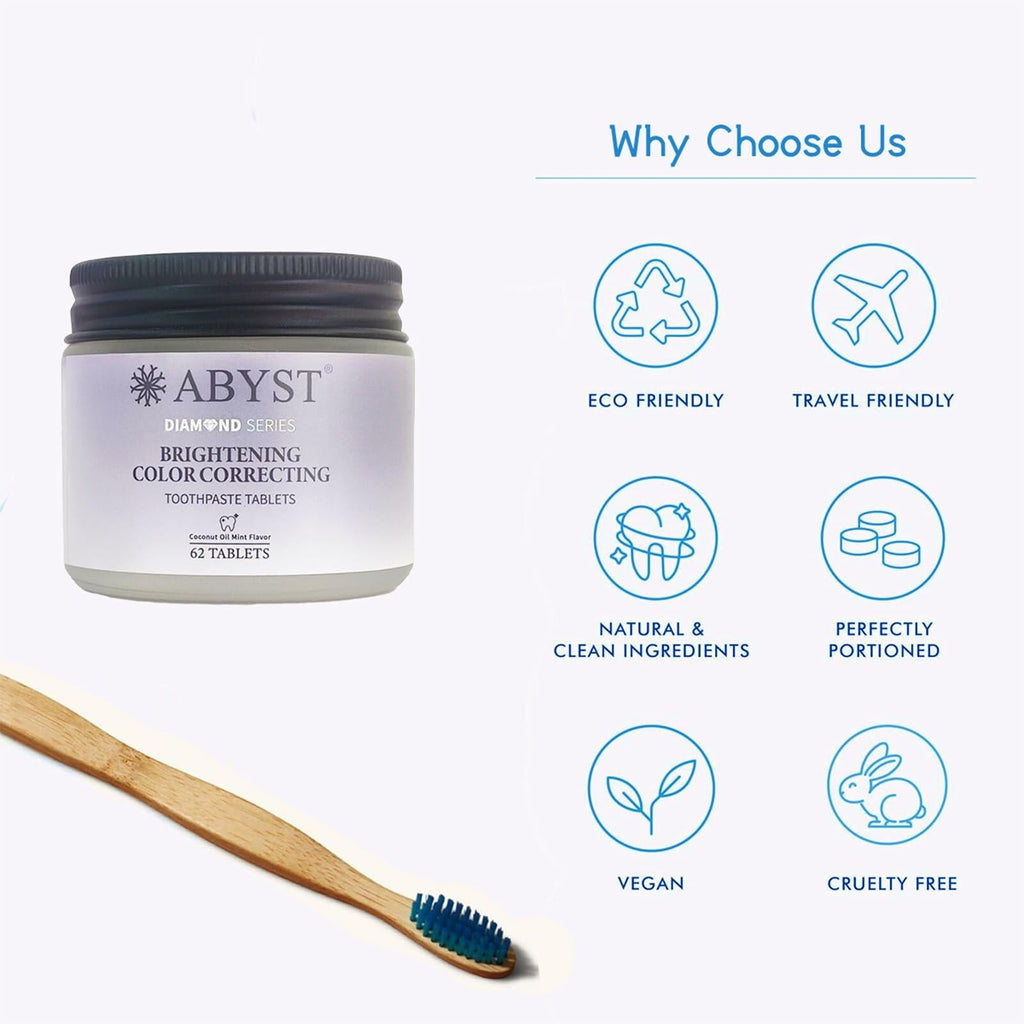 [Like New] ABYST Toothpaste Tablets Fluoride-Free Natural Whitening Nano Hydroxyapatite62Ct