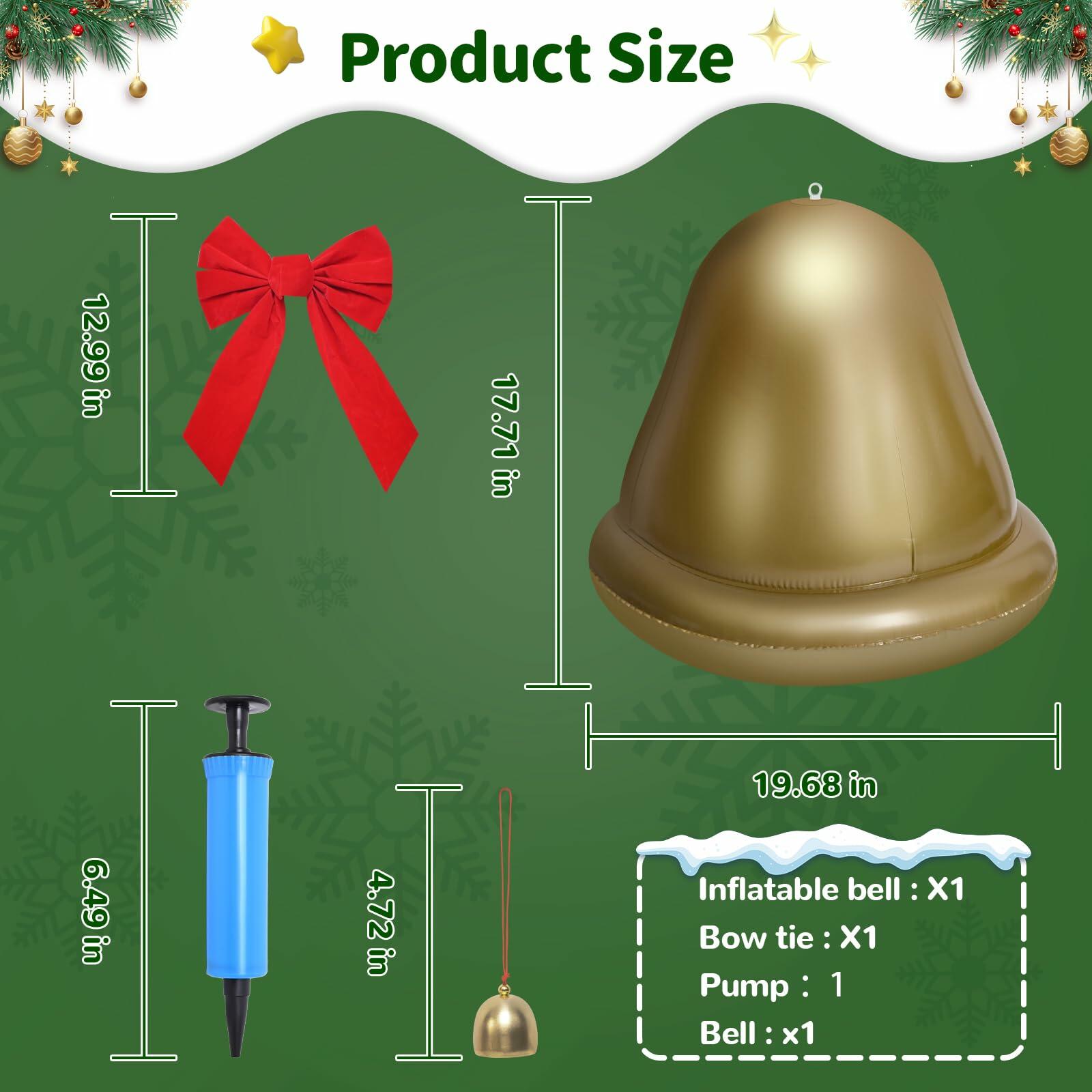 [Like New] Giant Inflatable Christmas Ball Outdoor Decoration PVC 21.6in 1pc
