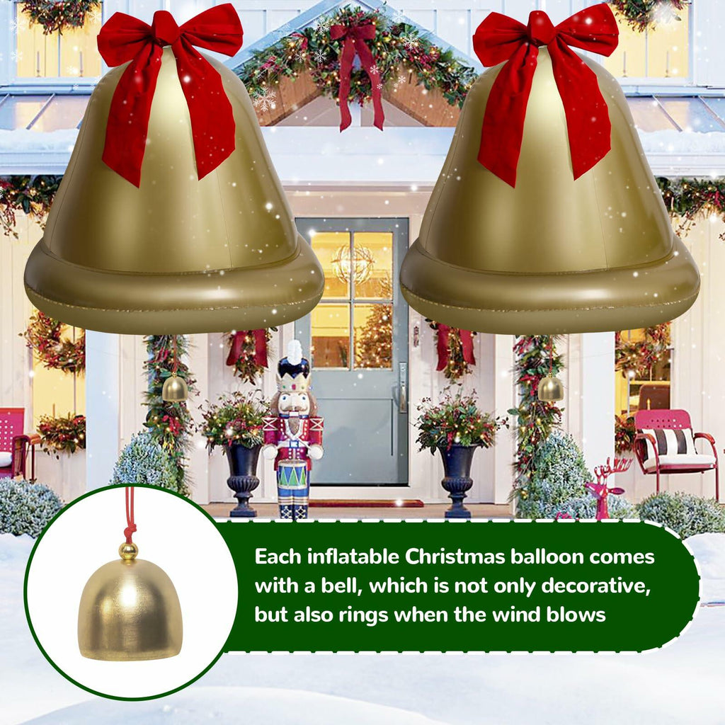 [Like New] Giant Inflatable Christmas Ball Outdoor Decoration PVC 21.6in 1pc