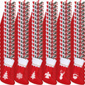 Zubebe 200 Pcs Red Felt Christmas Stockings Rustic Xmas Decor 15 Inch