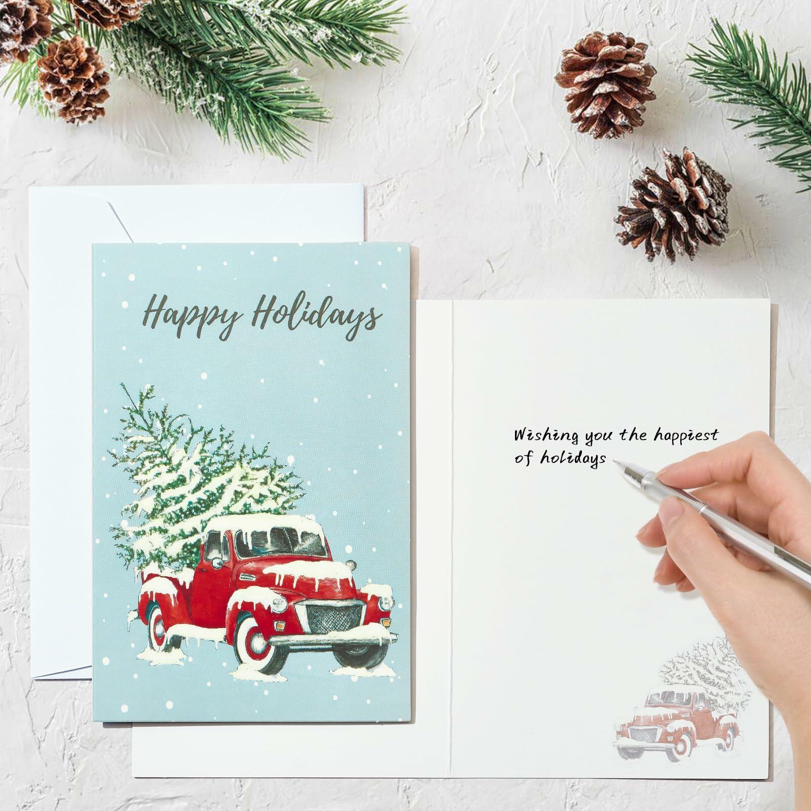 [Like New] STYPOP Christmas Cards 24-Pack 4x6 Assorted Designs with Envelopes