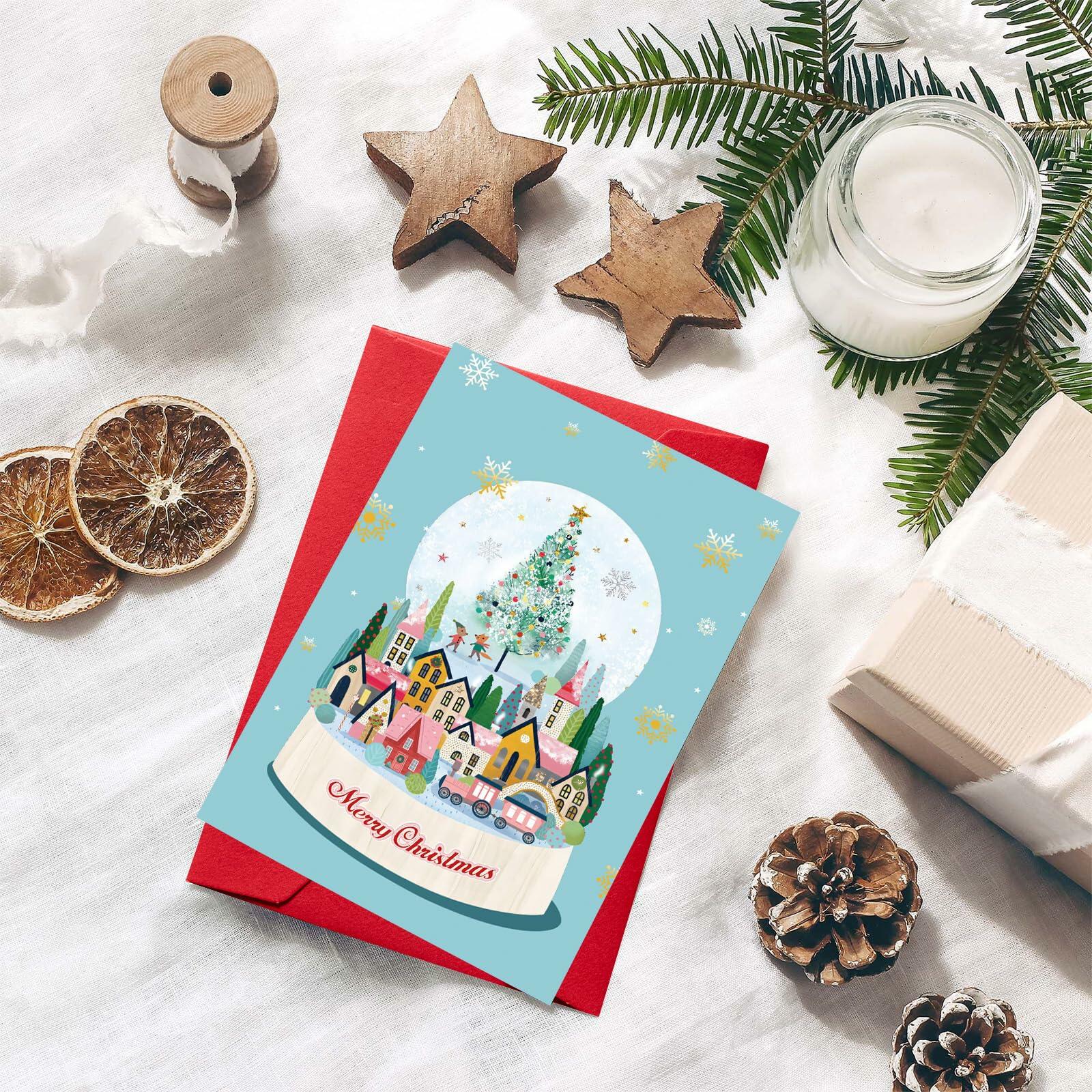 [Like New] STYPOP Christmas Cards 24-Pack 4x6 Assorted Designs with Envelopes