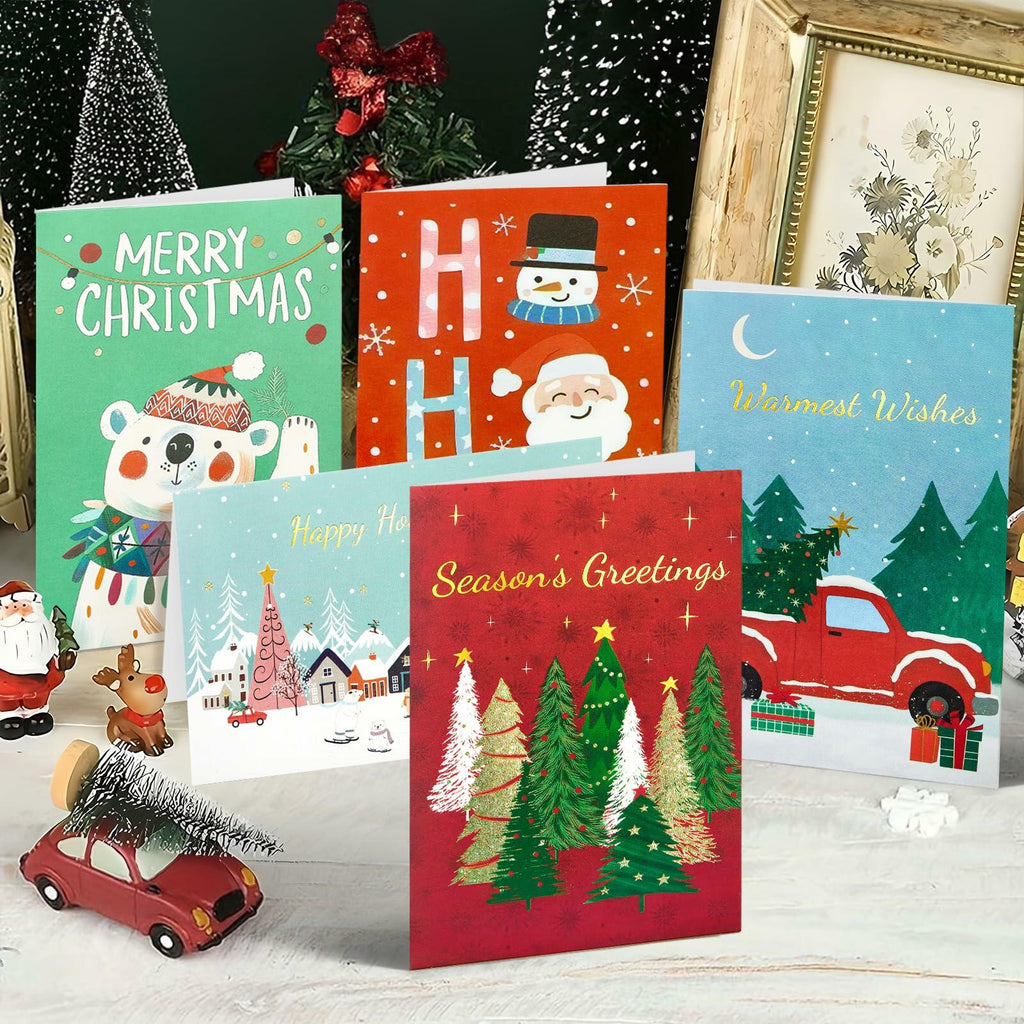 [Like New] STYPOP Christmas Cards 24-Pack 4x6 Assorted Designs with Envelopes