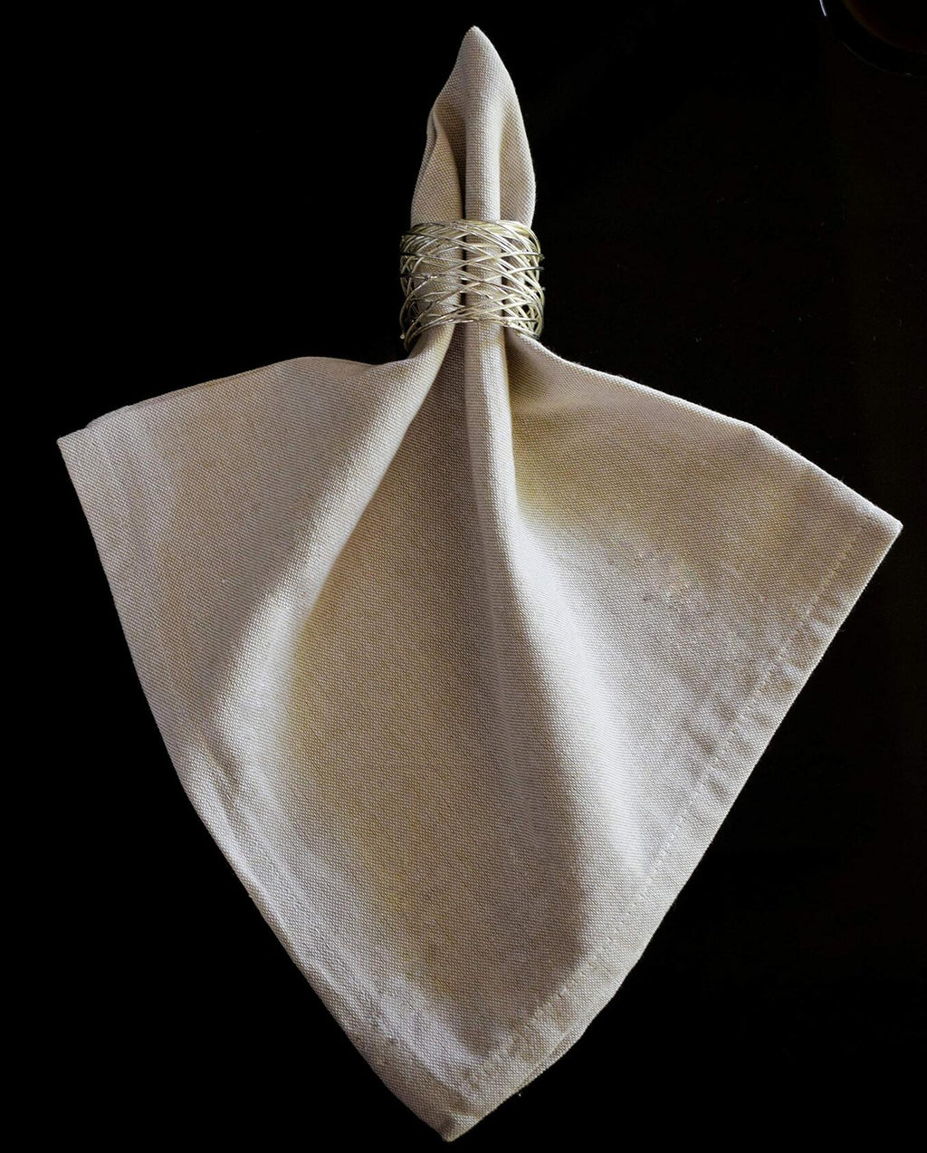 Yourtablecloth Chambray Cloth Napkins Set of 6 Natural 20x20