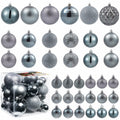LANGXUN 36pcs Grey Christmas Tree Decorations Balls Shatterproof Ornaments