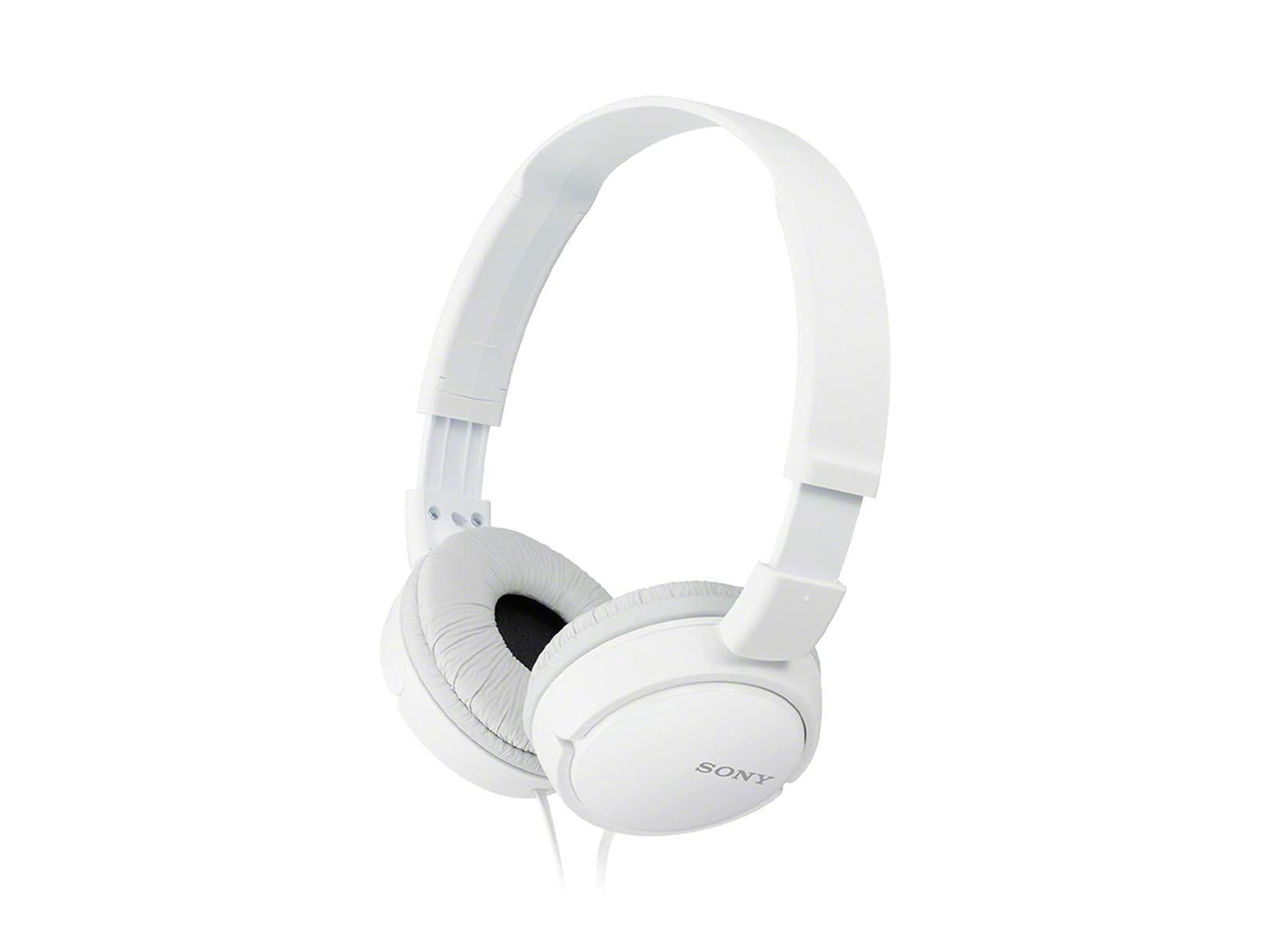 Sony MDR-ZX110 ZX Series Stereo Headphones White Lightweight 0.8oz