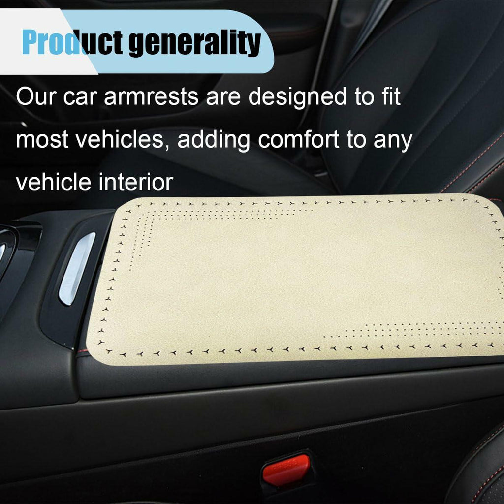 LAINLOY Car Center Console Pad Leather Armrest Cover Universal