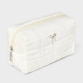 Wild Fable Quilted Bow Bag & Claw Hair Clips Set 4pc White Brown