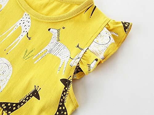 Toddler Girl Dinosaur Sundress Short Sleeve Pink Size 5T