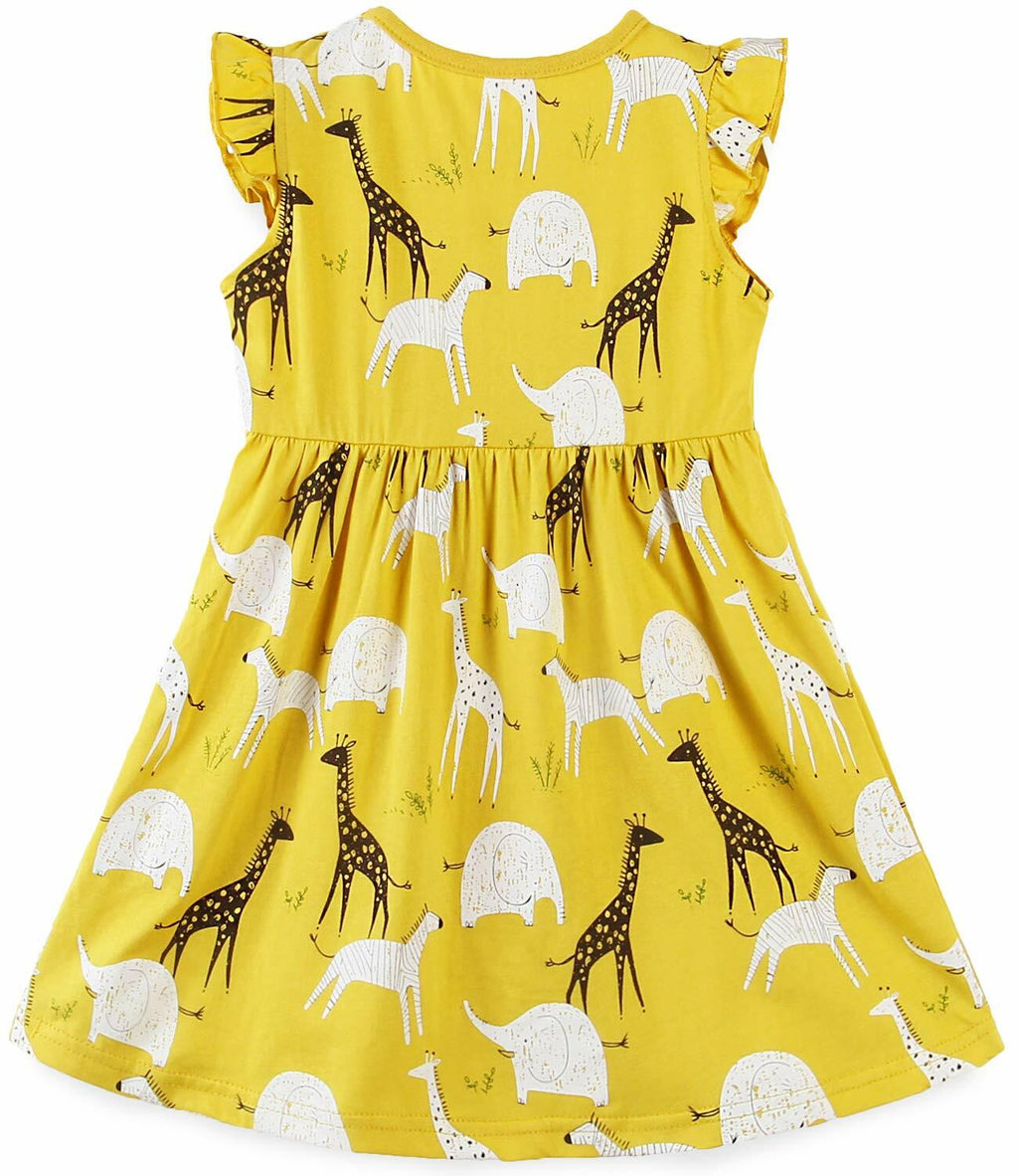 Toddler Girl Dinosaur Sundress Short Sleeve Pink Size 5T
