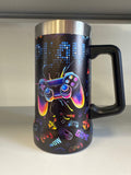 [Like New] TSIMPLE Gamer 24oz Beer Stein Black Game Themed Gift for Men Boys