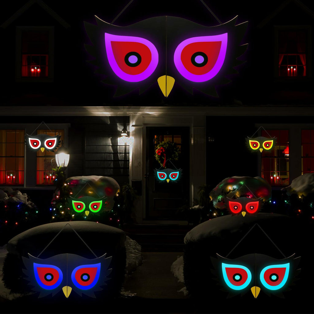 [Like New] BlcTec Halloween Spooky Eyes Lights 23.6in 7 Color Modes USB Battery Style C