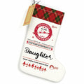 HEWBE Burlap Christmas Stocking Rustic Hanging Xmas Decoration Daughter Gift