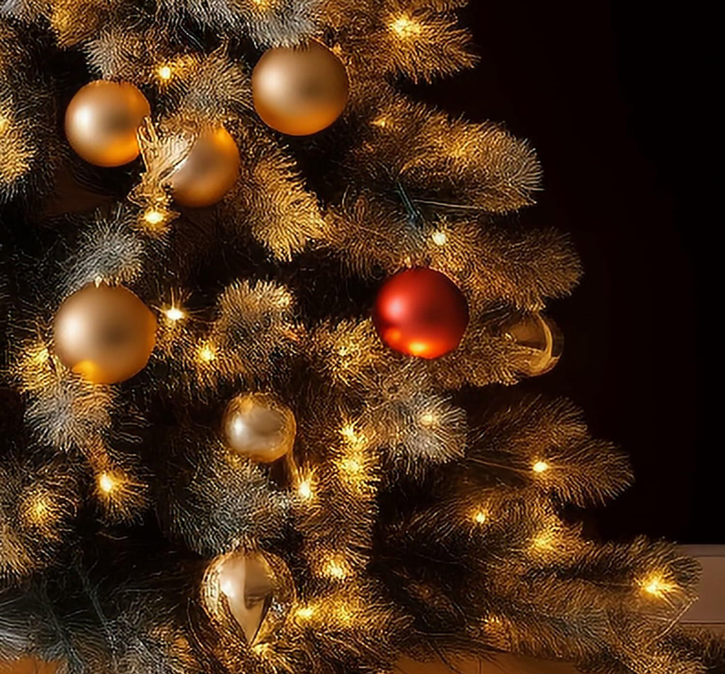 Emopeak 12Pcs Shatterproof Christmas Balls Ornaments 4 Style Multi Color