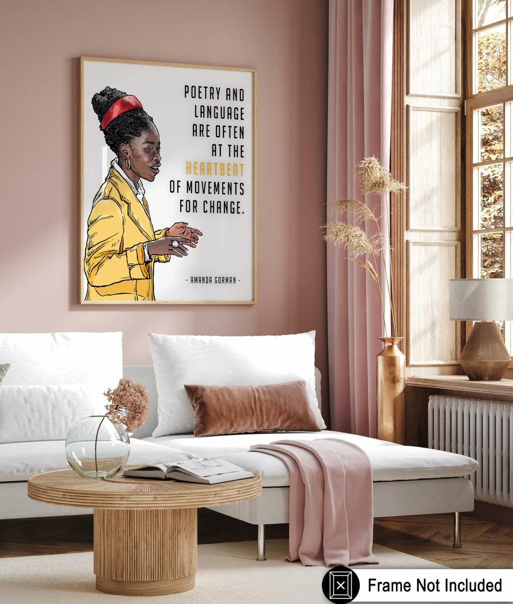 Poster Master Amanda Gorman Poetry Language Poster 8x10 Unframed