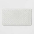 Threshold Rubber Bath Mat 28x16 Honeycomb Non-Slip White
