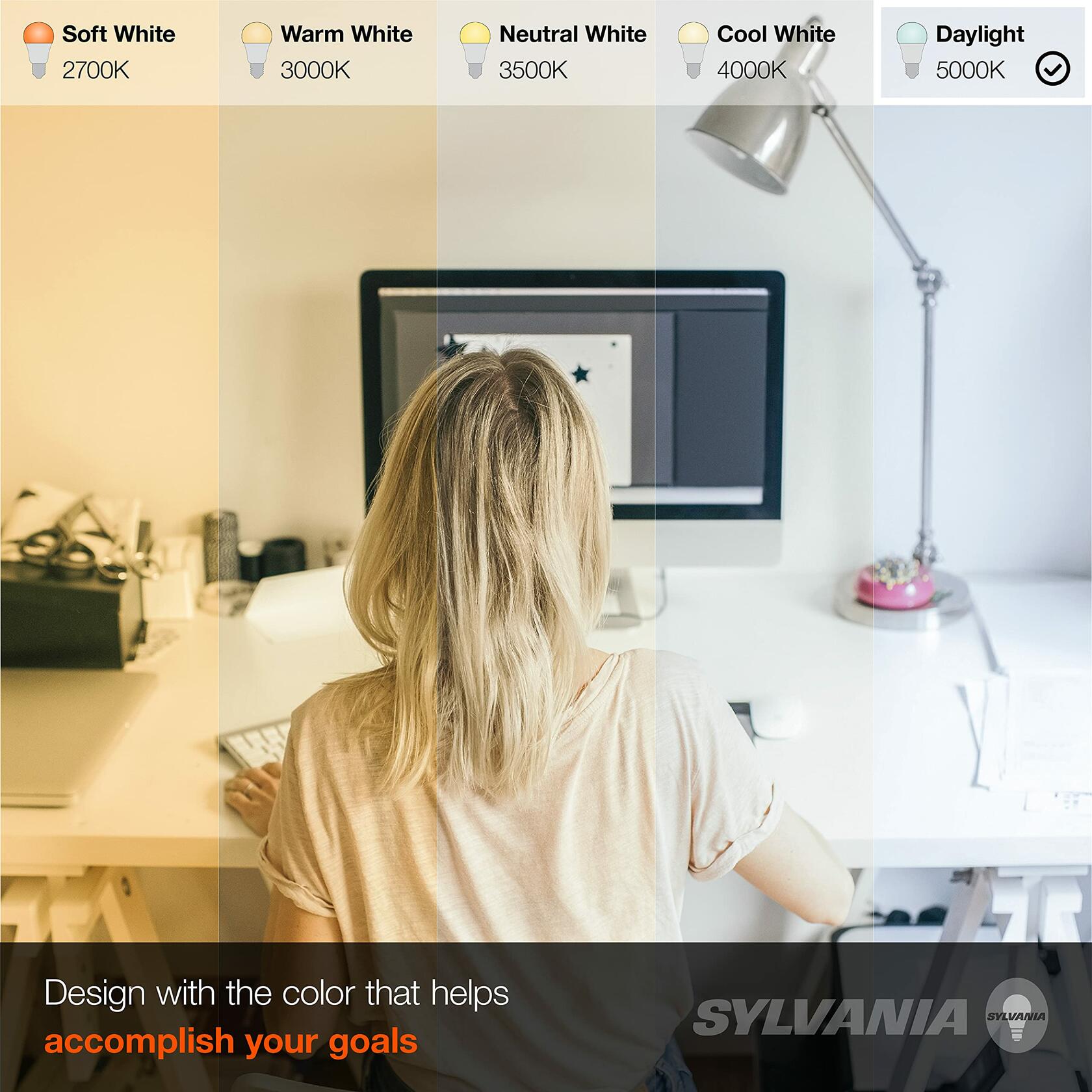 SYLVANIA LED Light Bulb 75W Equivalent A19 12W Medium Base Daylight 1 Pack