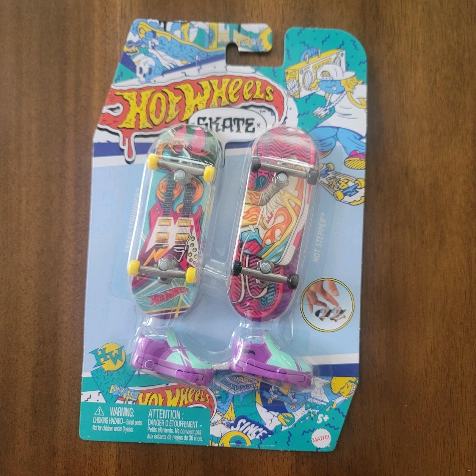 Hot Wheels Skate Snake Strummer & Hot Stepper Skateboard Tony Hawk Model