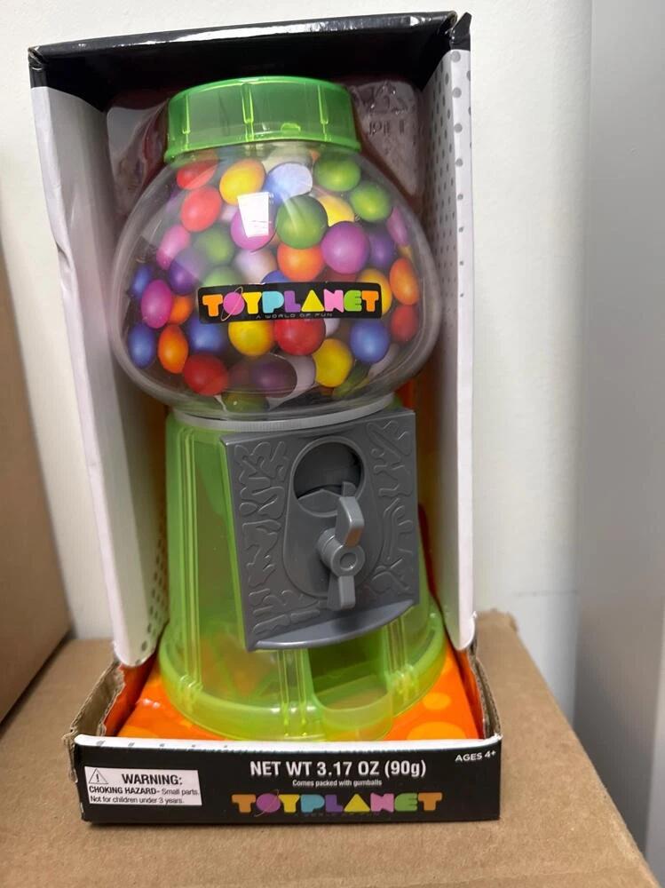 Great Northern Popcorn Toy Planet Gumball Bank M61 Machine Green