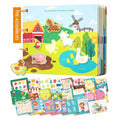 Almond Island Preschool Busy Book Montessori Learning Activity Sticker Book