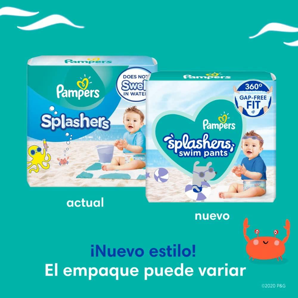 Pampers Splashers Swim Diapers Blue 12 ct Size Small
