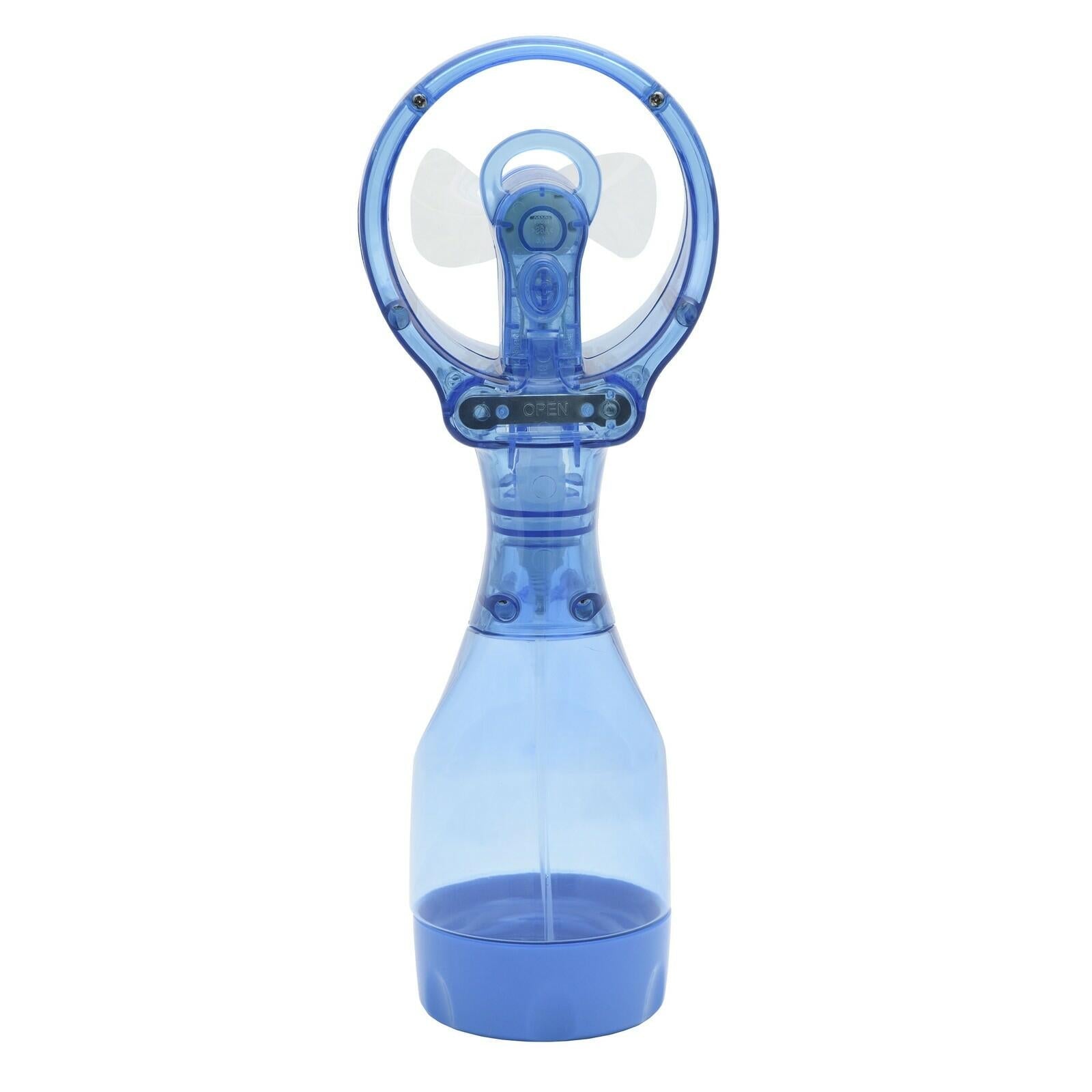 O2COOL Deluxe Handheld Battery Powered Water Misting Fan Blue