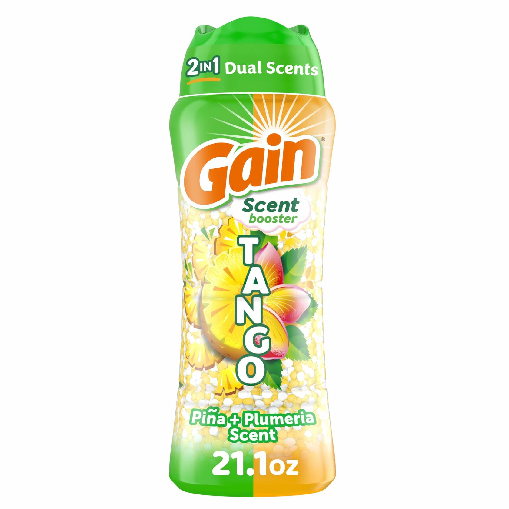 Gain Tango 2-in-1 Laundry Scent Booster Beads Piña Plumeria Scent 21.1oz
