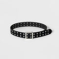 Wild Fable Women's Double Laser Cut Adjustable Western Grommet Belt Black XS